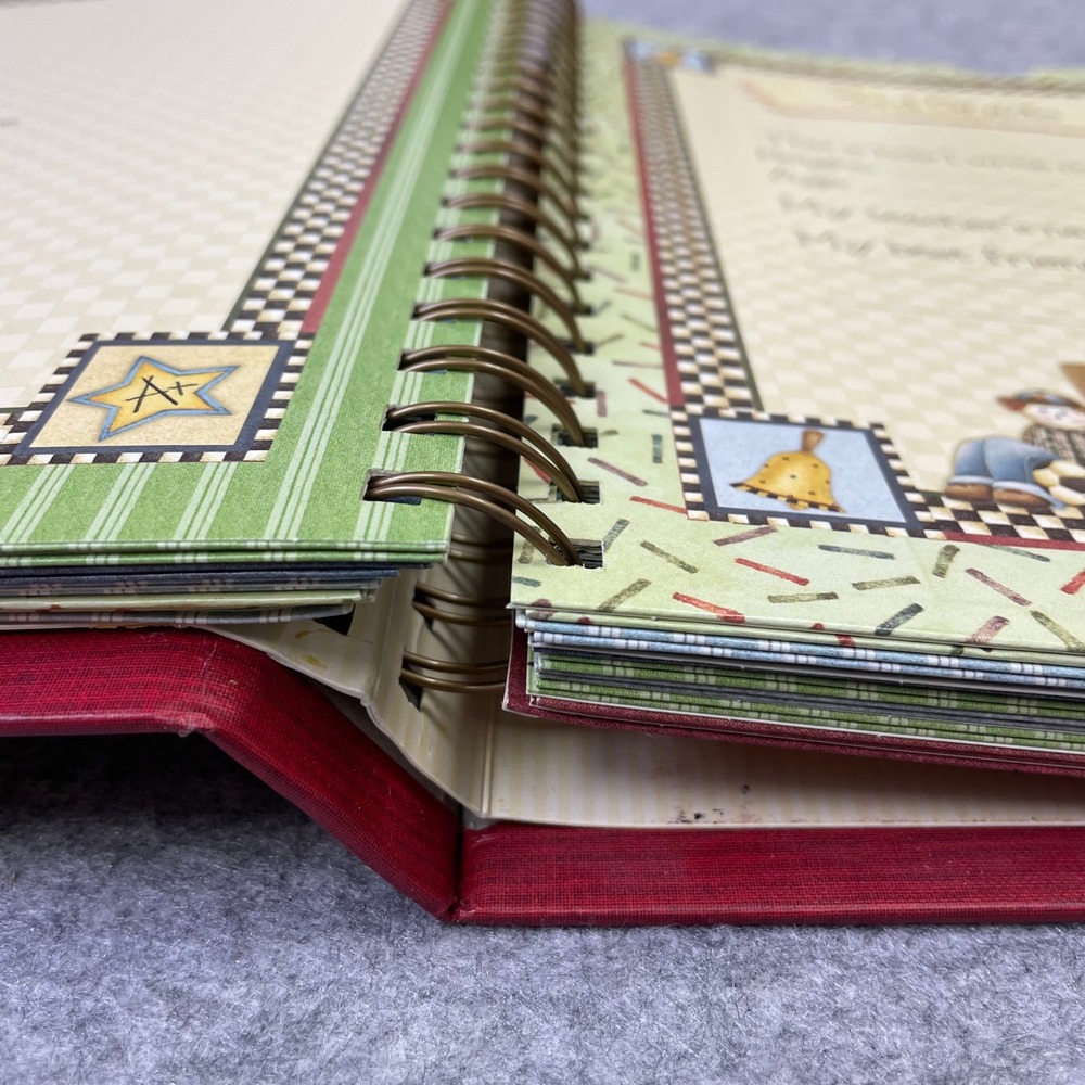 2005 Debbie Mumm School Days Keepsake Memory Pocket Album K-12 Red Scrapbook - Picture 7 of 16